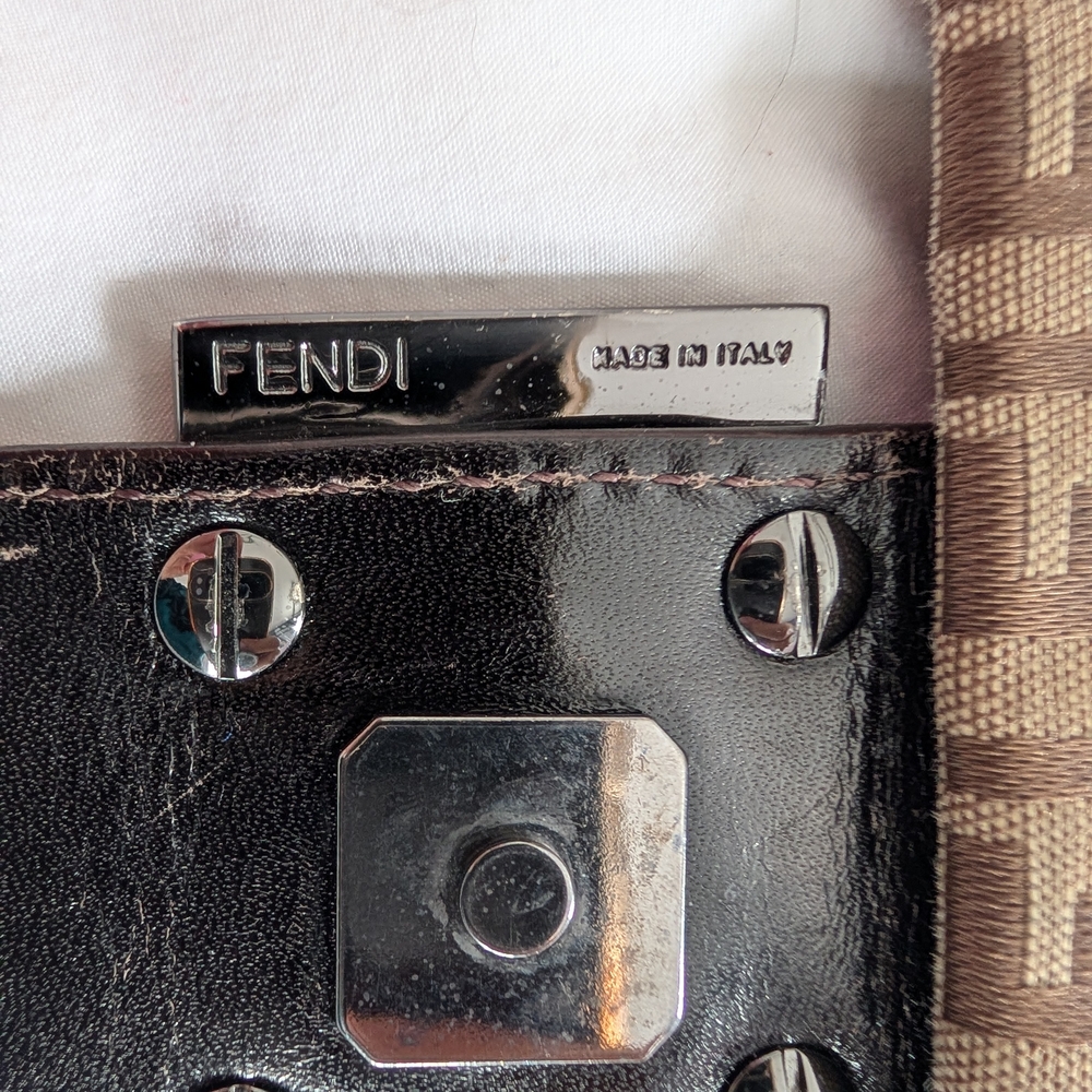 Fendi Zucca Mamma Baguette Flap Bag - Picture 9 of 14